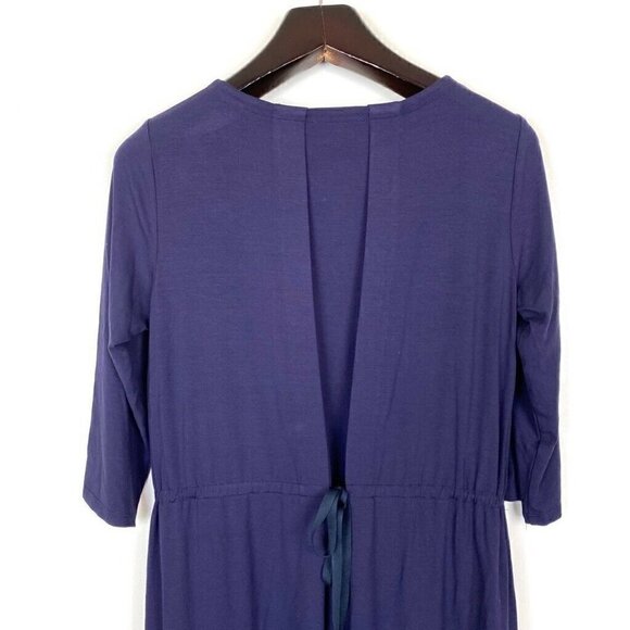 Eileen Fisher Womens Tie Back Shift Dress Blue S - Picture 5 of 9